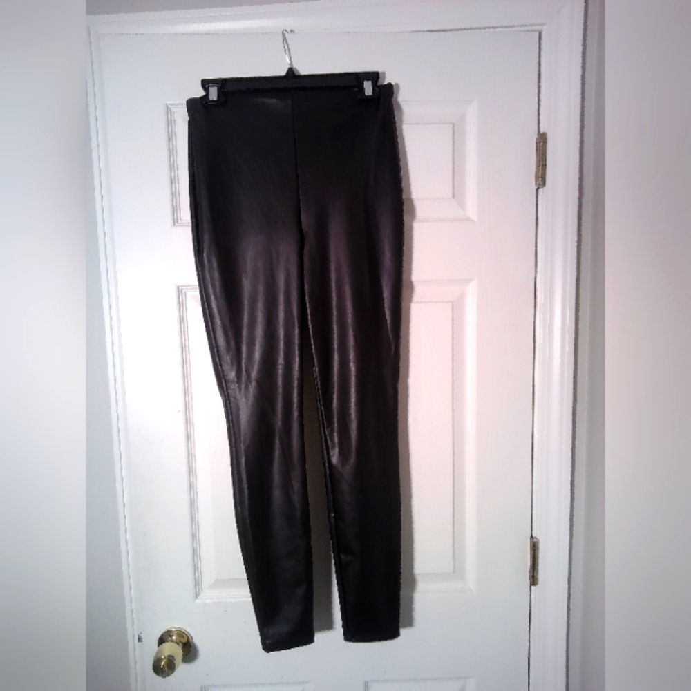 Express High Rise Faux leather Pull on Leggings Size XS
